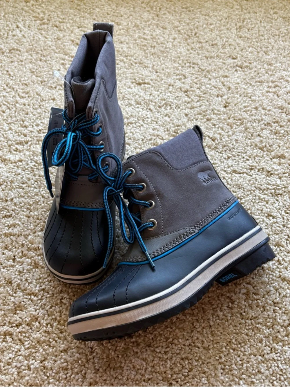 Sorel Slimpack II Lace Winter Boots Youth Size 4 Big‎ Kids Waterproof Duck Boots